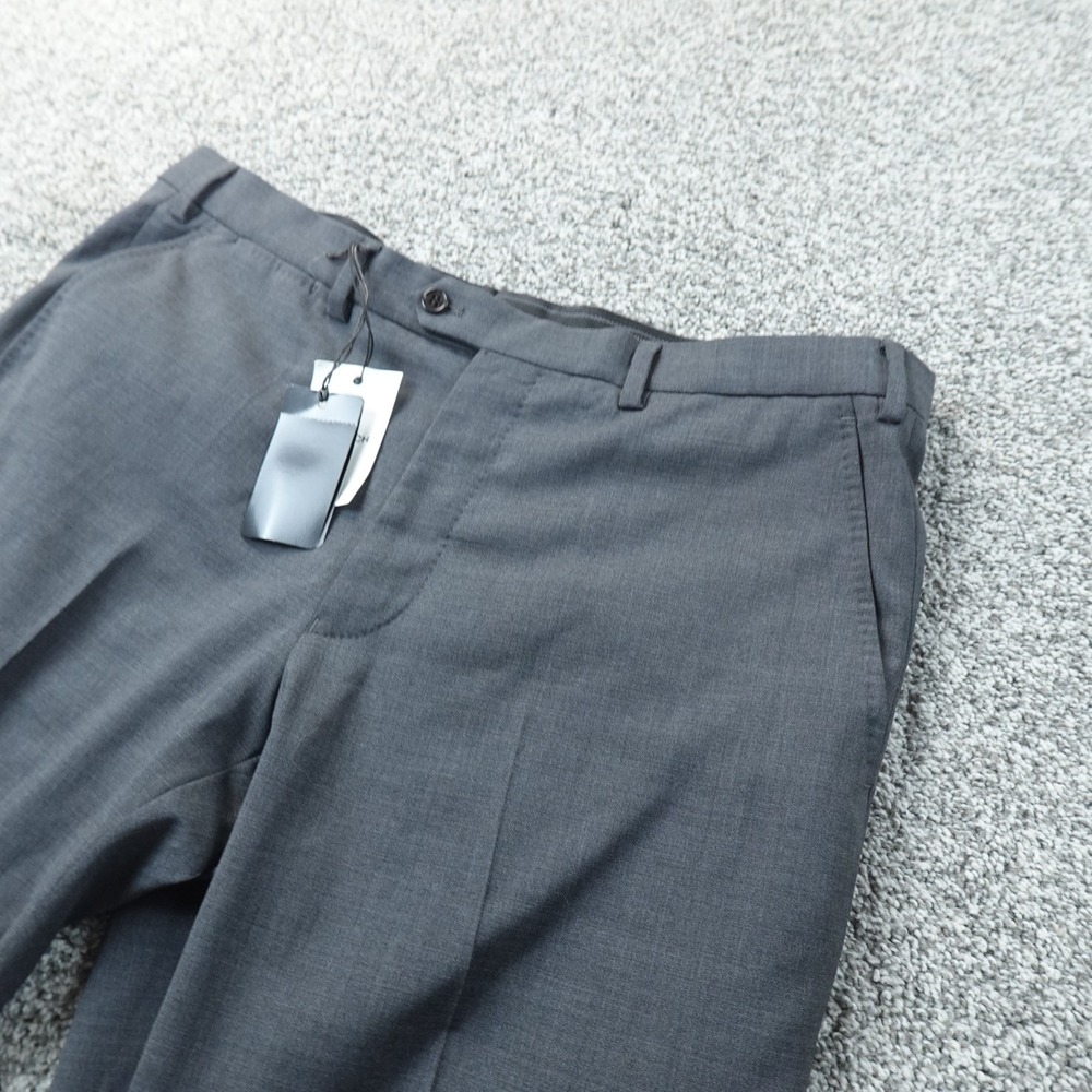NEW Emporio Armani Pants Mens 38X36 EU 54 Gray Wool Chino‎ Dress Slacks Trouser